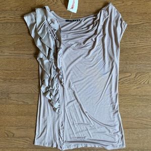 Boat neck short sleeve top